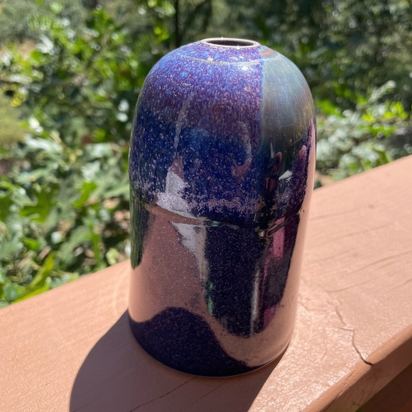 Orcas Island Pottery Purple Vase ‘97 - Picture 7 of 7